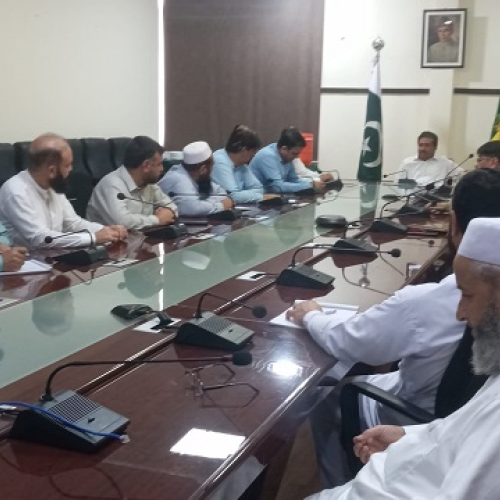 Mr. Fakhr ud Din, Secretary meeting